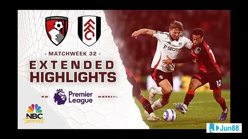 Cầu thủ của Bournemouth vượt qua hậu vệ Fulham với tốc độ và kỹ thuật