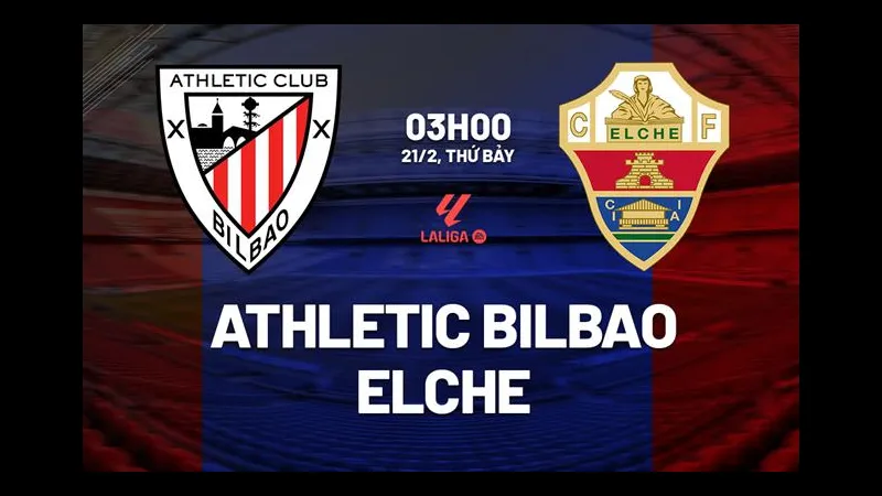 Cầu thủ Athletic Bilbao nỗ lực giành bóng trước Elche Cầu thủ Athletic Bilbao nỗ lực giành bóng trước Elche